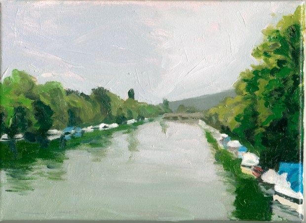 Pat Noser Inventar Aare 1 2004 19 x 25 cm Oel auf Leinwand