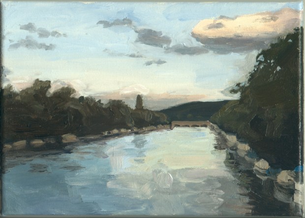 Pat Noser Inventar Aare 16 2005 19 x 25 cm Oel auf Leinwand