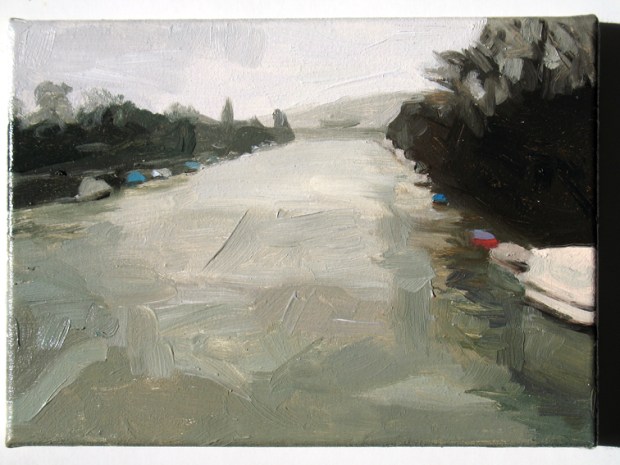 Pat Noser Inventar Aare 2011 27 19 x 25 cm Oel auf Leinwand