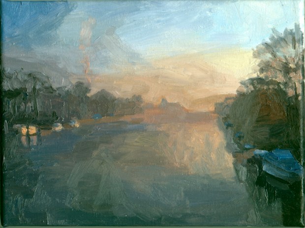 Pat Noser Inventar Aare 33 2006 19 x 25 cm Oel auf Leinwand