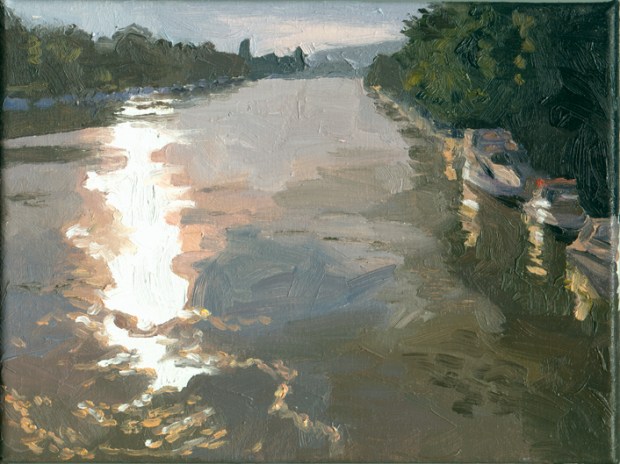 Pat Noser Inventar Aare 37 2006 19 x 25 cm Oel auf Leinwand