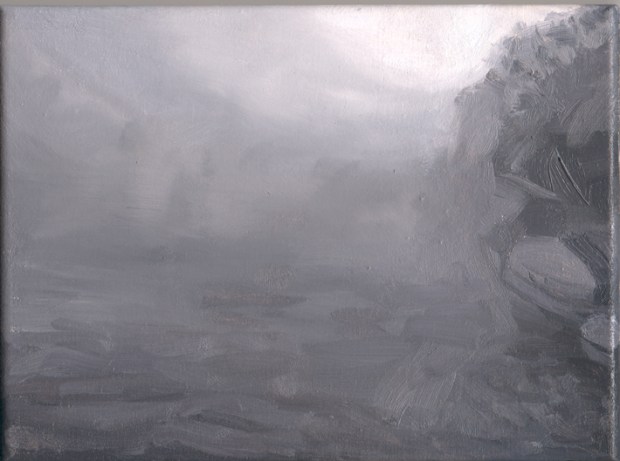 Pat Noser Inventar Aare 48 2006 19 x 25 cm Oel auf Leinwand