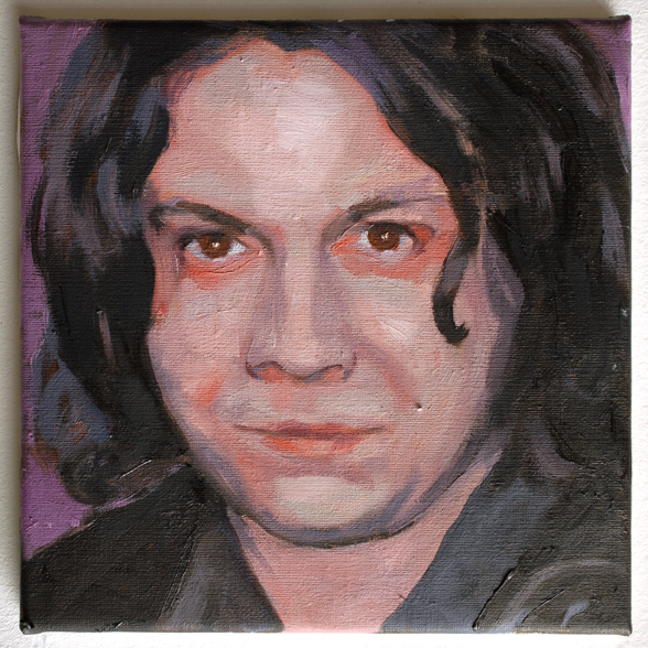 Pat Noser Jack White 2014 25x25cm OelLeinwandm