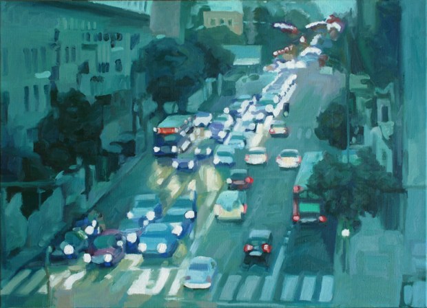 Pat Noser Marques de Vadillo 2010 65x90cm Oel Leinwandm