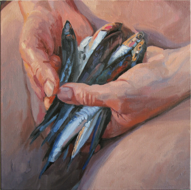 pat-noser-sardellen-2015-70x70-oel-auf-leinwandm