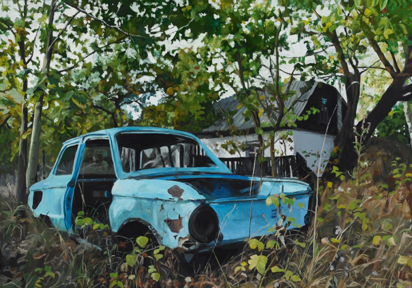 Pat Noser Saporoschez 2009 140x200 Oel auf Leinwandm