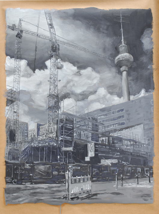 Pat Noser Alex 2016 114x81 Gaphit Oel auf Papierm