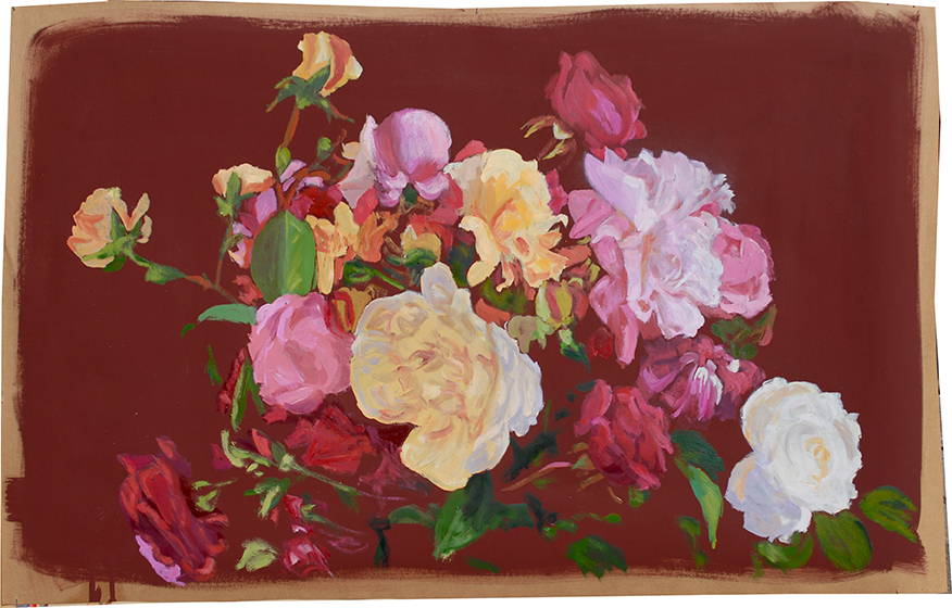 Pat Noser Rosen auf CM 2016 65x103 Oel auf Abdeckpapierm.jpg