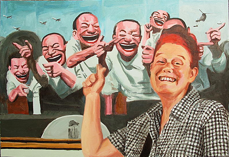 Pat Noser Yue and me in Dafen 2018 60 x 90 cm Oel auf Leinenm.jpg